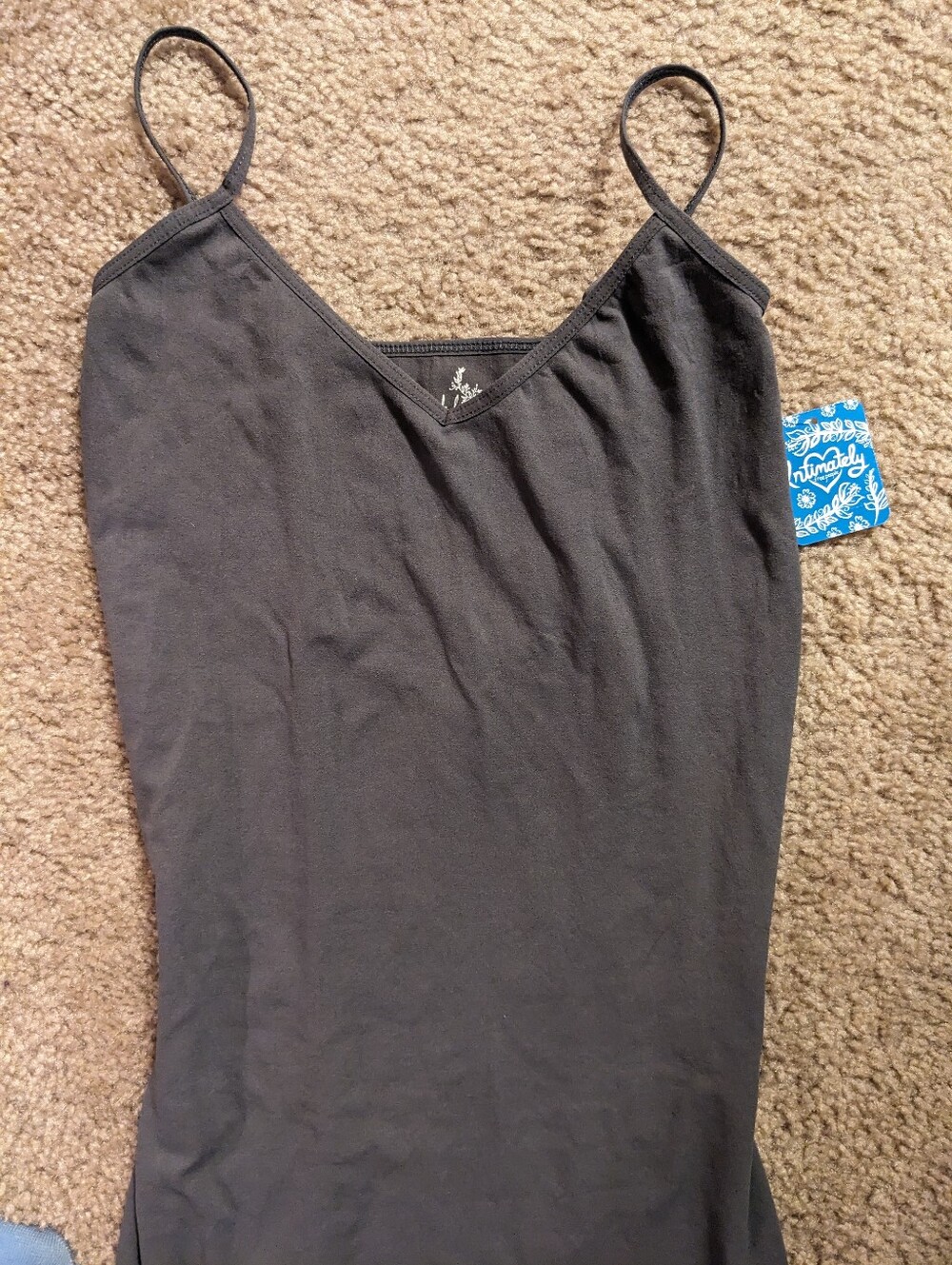 NWT Free People Grey Seamless Slip Mini Dress Size Xs/S